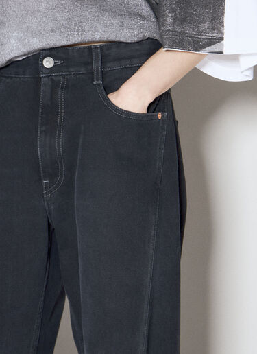 MM6 Maison Margiela Twisted Jeans Black mmm0253016