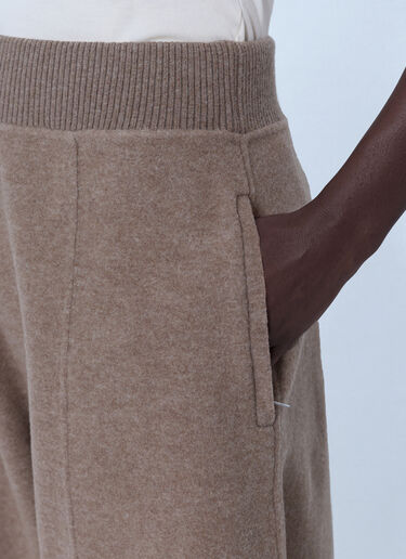 LN-CC® - Max Mara: Wide-Leg Knit Pants - Beige Max Mara Wide-Leg Knit Pants Beige max0266204