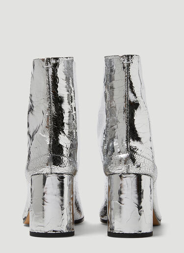 Maison Margiela Metallic Tabi H80 Boots Silver mla0249017