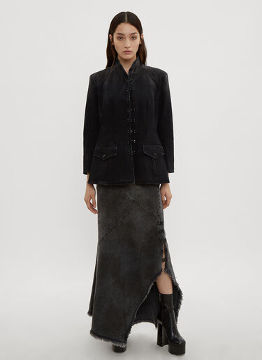 Hook and Eye Single Breasted Jacket Oliver Theyskens Hook and Eye Single Breasted Jacket Black oli0234001