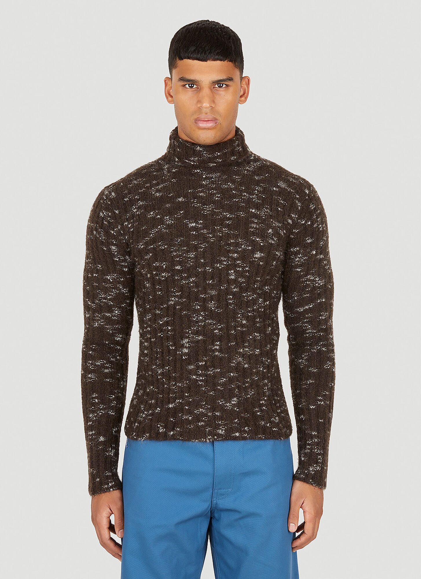 Raf Simons Spotted Sweater Male Brown