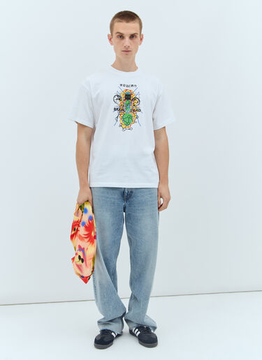 Brain Dead Future Sounds T 恤 白色 bra0156026
