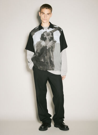 Undercover Graphic Print Shirt Black und0156002
