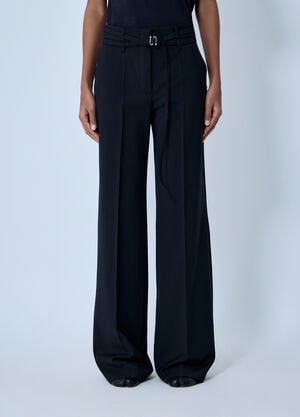 Sportmax Wool Tailored Pants Black spx0263007