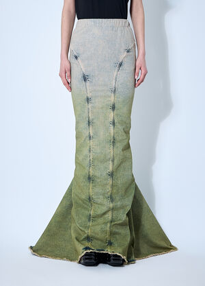 Moncler x Rick Owens Acid Degrade Al Maxi Skirt Green mcs0355020