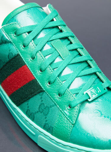GG Crystal Canvas Sneakers Gucci GG Crystal Canvas Sneakers Green guc0154030