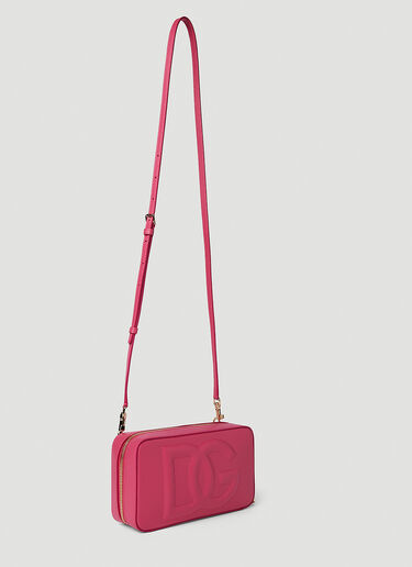 Dolce & Gabbana Padded Logo Shoulder Bag Pink dol0250041