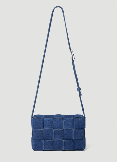 Bottega Veneta Cassette Denim Shoulder Bag Blue bov0352003