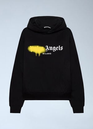 Palm Angels Spray Milan Hooded Sweatshirt Black pma0162138