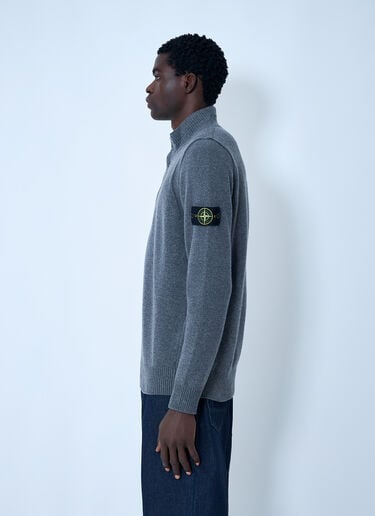 Stone Island Logo Patch Sweater Grey sto0162036