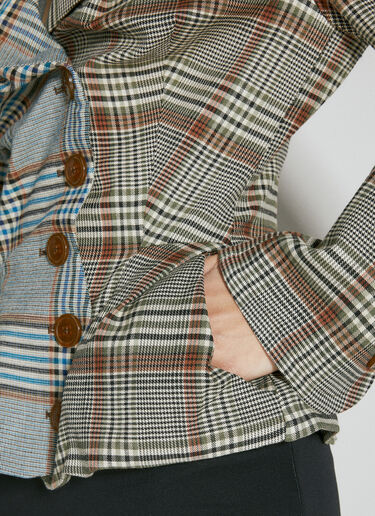 Vivienne Westwood Drunken 精裁西装外套 灰色 vvw0253008