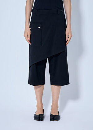Kiko Kostadinov Linnet Wrap Culottes Black kko0265002