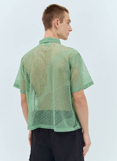 Brain Dead Engineered Mesh Shirt Green bra0156019