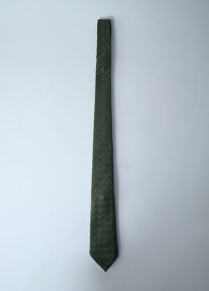 Burberry Braided Leather Tie Beige bur0159023