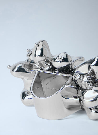 Dries Van Noten Sculptural Metal Ring Silver dvn0263016