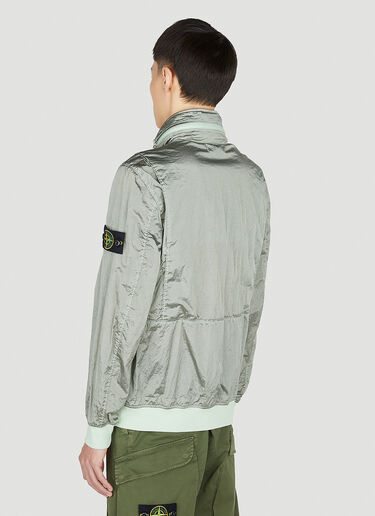 Stone Island 对比色饰边防风运动夹克 绿色 sto0152015