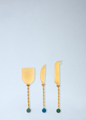 Bitossi Home Torchon Cheese Knife Set Gold wps0692157