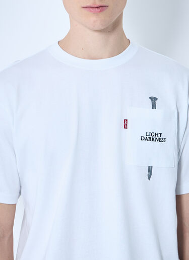 Levi's x Undercover 로고 프린트 티셔츠  화이트 leu0160008