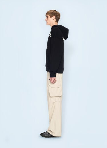 Off-White Off Split Hooded Sweatshirt Black ofw0160092