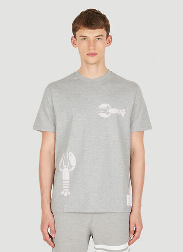 Thom Browne 龙虾图案T恤 灰 thb0149027