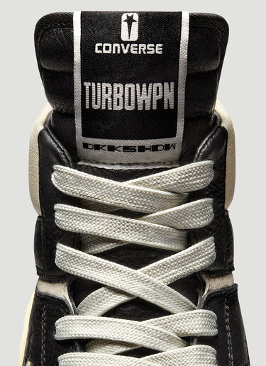 Rick Owens DRKSHDW X Converse TURBOWPN High Top Sneakers Black dsc0350003