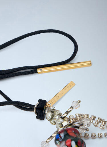 LN-CC® - Dries Van Noten: Chain Embellished Collar Necklace - Black Dries Van Noten Chain Embellished Collar Necklace Black dvn0265034