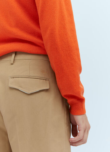 Gucci Cotton Gabardine Tailored Pants Beige guc0153044