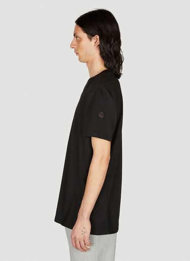 Moncler 徽标刺绣 T 恤 黑色 mon0154031