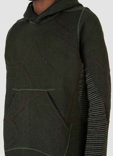 Byborre Contrast Panel Hooded Sweatshirt Green byb0146009