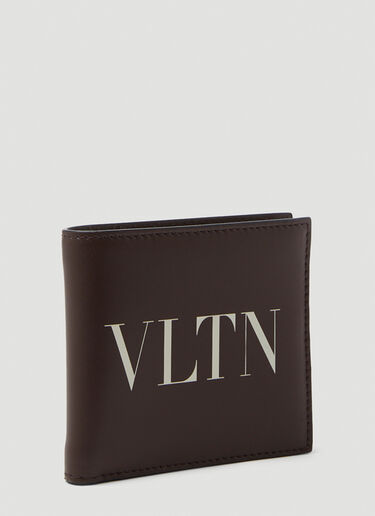 Valentino 바이폴드 로고 프린트 지갑 보르도 val0149043