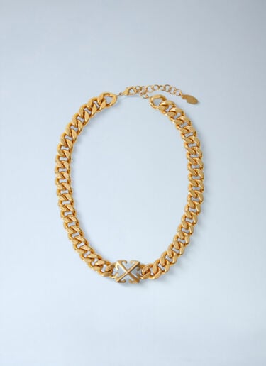 Off-White Arrow Chain Necklace Gold ofw0260027