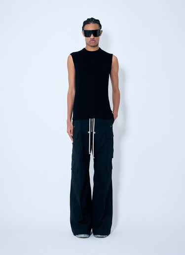 Rick Owens Rib Knit Top Black ric0159002