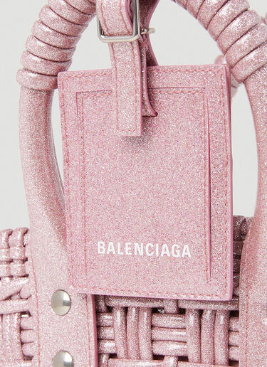 Balenciaga Bistro XS Basket Tote Bag Pink bal0252021