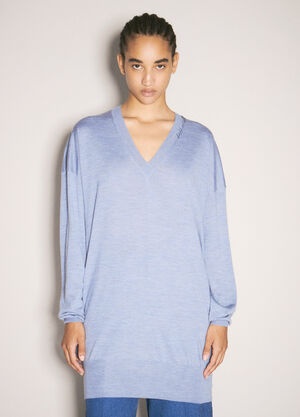 Acne Studios Wool And Silk Sweater Green acn0258003