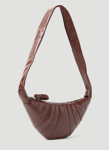 Lemaire Small Croissant Shoulder Bag Burgundy lem0254018