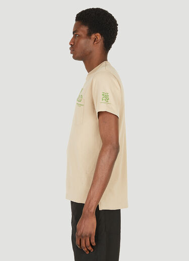 Engineered Garments 슬로건 크로스 크루넥 티셔츠 베이지 egg0148022