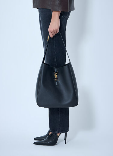 Saint Laurent ル 5 ア 7 サプル ラージ ショルダーバッグ ブラック sla0263060