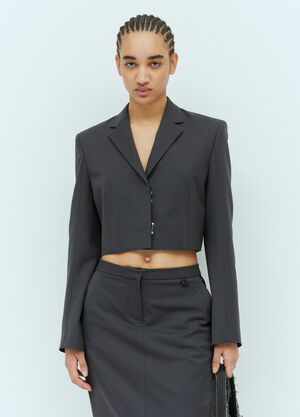 Max Mara G-Milla-P1 Tailored Crop Blazer Beige max0257004