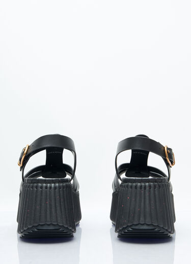 Chloé 나마 웨지 샌들 블랙 chl0257035