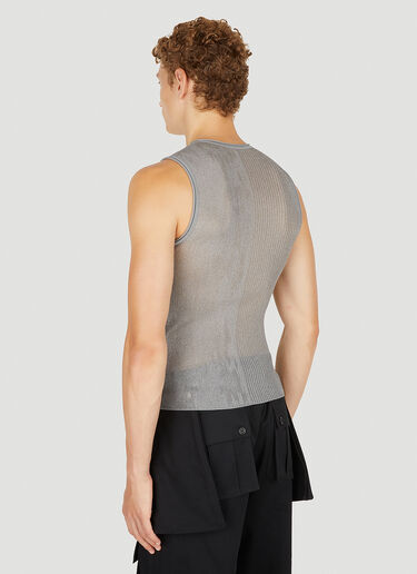 Dion Lee Ribbed Tank Top Grey dle0349005