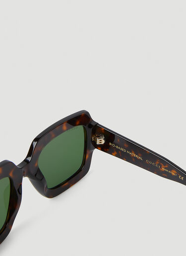 Gucci Square Frame Sunglasses Green guc0247365