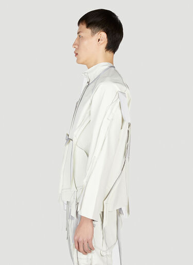 Cutting Short Jacket Sulvam Cutting Short Jacket White sul0152004