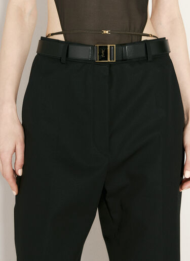 Saint Laurent 카상드르 자석 벨트 블랙 sla0256018