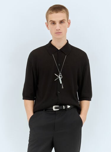 Lemaire Minimal Western Belt Black lem0158013