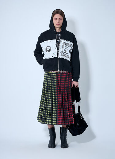 Chopova Lowena Emotional Napkin Hooded Sweatshirt Black cho0360009