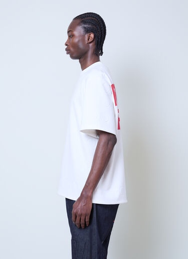 Walter Van Beirendonck x G-STAR 텍스트 프린트 티셔츠  화이트 wlt0160030