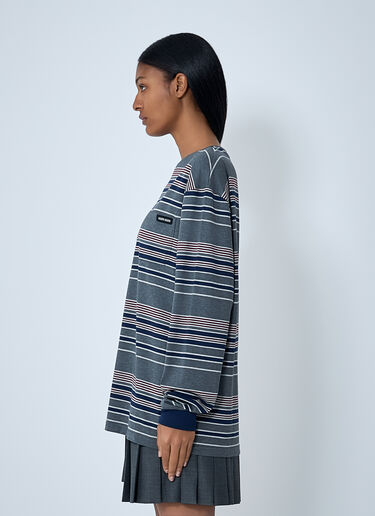 Miu Miu Logo Motif Top Blue miu0263011