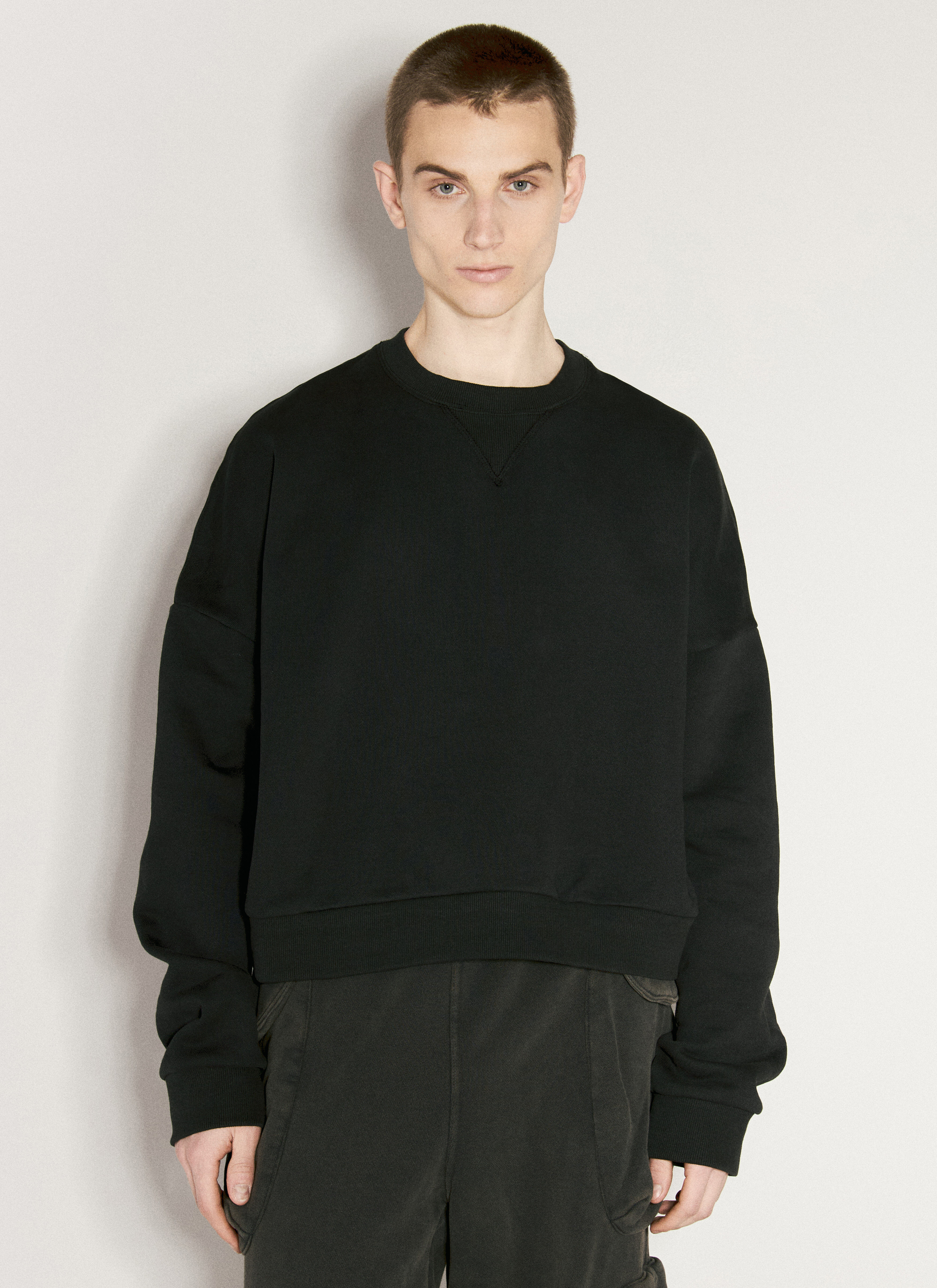 Black crewneck mens best sale