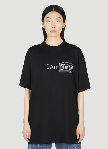 Aries x Juicy Couture I Am Juicy T-Shirt Black ajy0352008