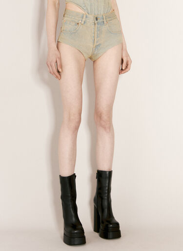 VETEMENTS Denim Hot Shorts Blue vet0255008